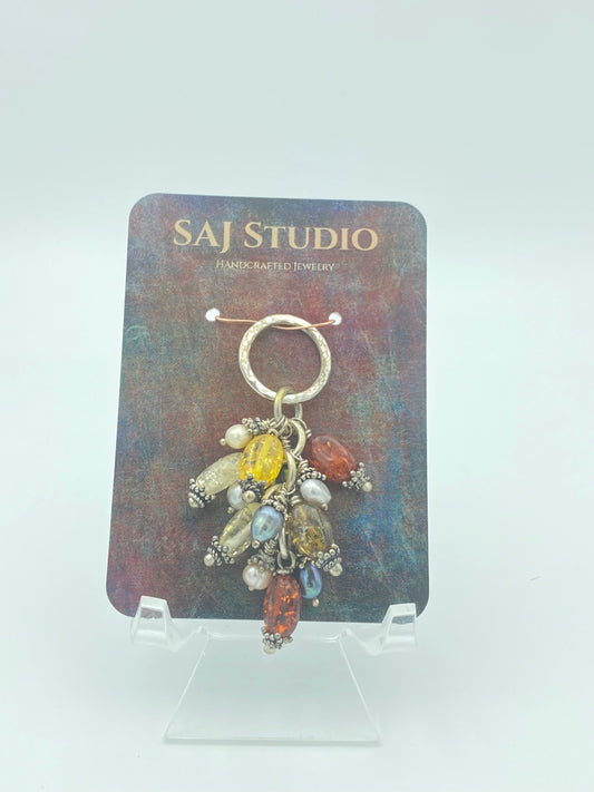 Amber and Pearl Pendant