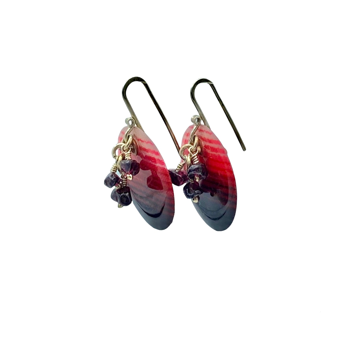 Garnet Serape Earrings